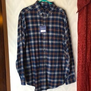 Mens Croft & Barrow Flannel shirt size Large new with tags
